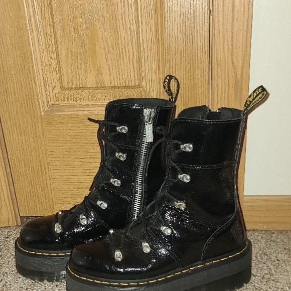 Dr. Martens Black Combat Boots - Picture 3 of 7